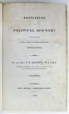 ECONOMICS MALTHUS, THOMAS ROBERT. Principles of Political Economy. 1820. Daniel Webster''s copy.